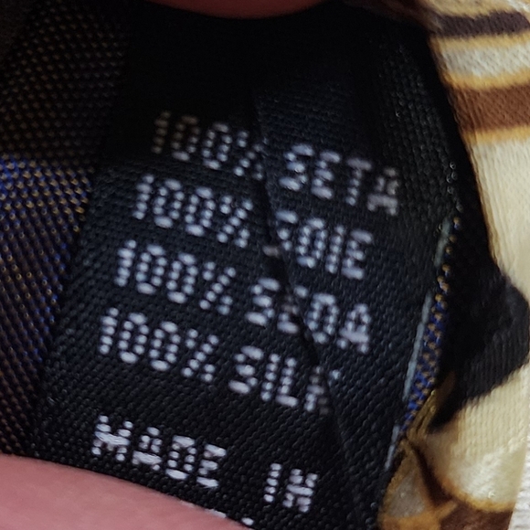 VG VALERIO GARATI Vintage Pure Silk Abstract Print Tie - Picture 3 of 7